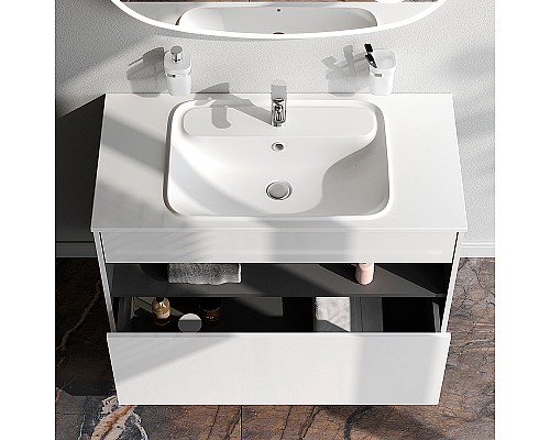 Тумба под раковину AM.PM Func 100 M8FFUX1001WG подвесная Белая глянцевая