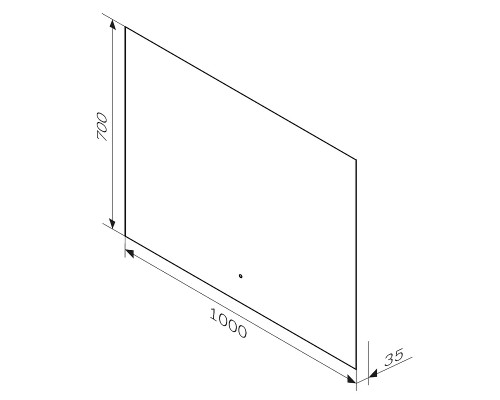 Зеркало AM.PM X-Joy 100 M85MOX11001S с подсветкой с ИК-сенсорным выключателем