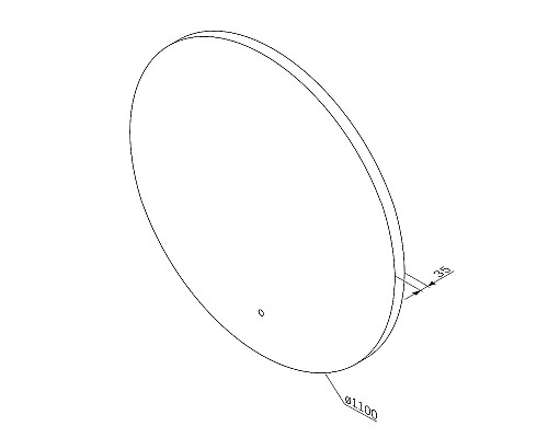 Зеркало AM.PM X-Joy 110 M85MOX41101S с подсветкой с ИК-сенсорным выключателем