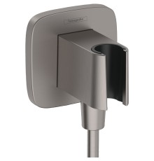 Шланговое подключение Hansgrohe FixFit Q 26887340 Шлифованный черный хром