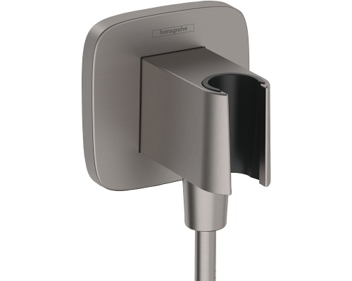 Шланговое подключение Hansgrohe FixFit Q Шлифованный черный хром