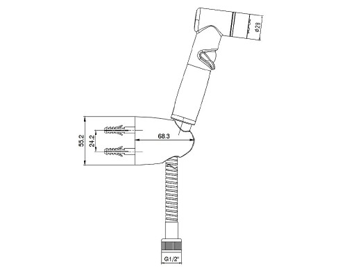 Гигиенический душ E.C.A. 402111044EX Хром