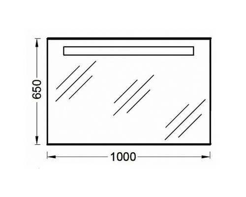 Зеркало Jacob Delafon Parallel 100 EB1416RU-NF с подсветкой с подогревом и инфракрасным выключателем