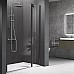 Душевая дверь Novellini Young 120 Y22P117-1H профиль Черный матовый стекло прозрачное