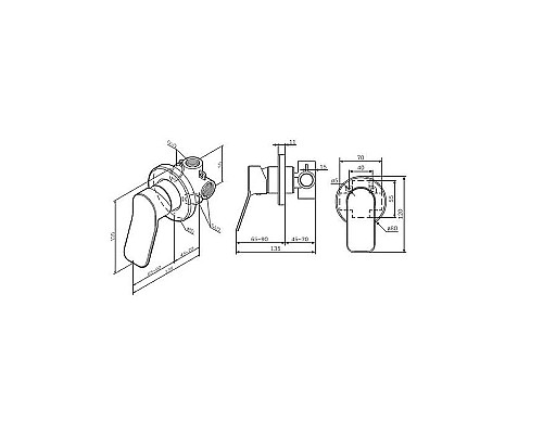 Смеситель для душа AM.PM X-Joy F85A65022 Черный матовый