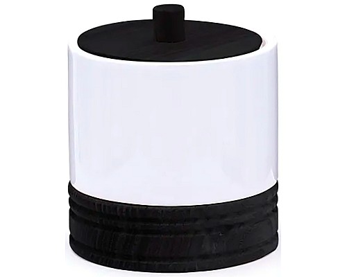 Стакан для ватных дисков Ridder Chic 2137710 Черный Стакан для ватных дисков Ridder Chic 2137710 Черный