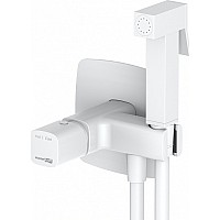 Гигиенический душ со смесителем WasserKRAFT Saale 9538 Белый матовый