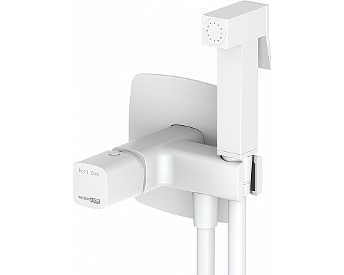 Гигиенический душ со смесителем WasserKRAFT Saale 9538 Белый матовый