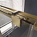Душевая дверь Veconi Premium Trento PTD-30G 140 PTD30-G-140-01-C4 профиль Брашированное золото стекло прозрачное