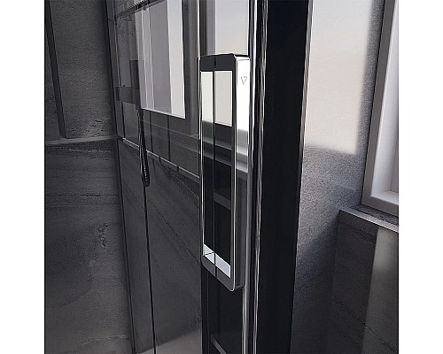 Душевая дверь Veconi Premium Trento PTD-40CH 150 PTD40-CH-150-01-C4 профиль Хром стекло прозрачное