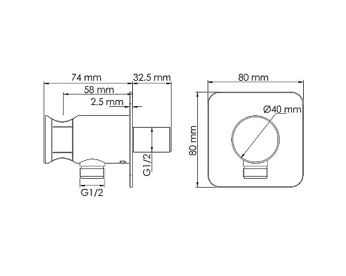 Шланговое подключение WasserKRAFT Asphe A290 Розовое золото