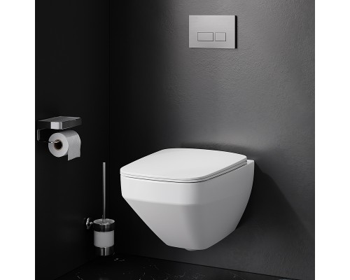 Унитаз AM.PM Inspire V2.0 FlashClean подвесной с гигиеническим душем и ершиком с сиденьем Микролифт