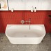 Акриловая ванна Vitra Geo180x80 без гидромассажа