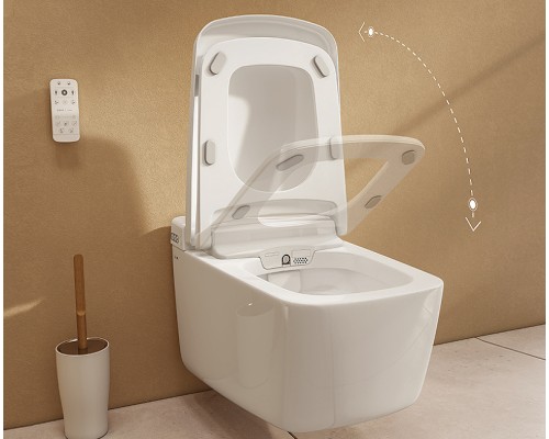 Унитаз биде Vitra V-Care Prime подвесной с сиденьем Микролифт