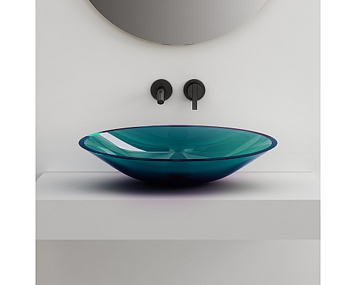 Раковина-чаша Abber Kristall 54 AT2812Aquamarin Бирюзовая