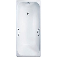 Чугунная ванна Delice Aurora 140x70 DLR230617R с отверстиями под ручки без антискользящего покрытия