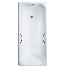 Чугунная ванна Delice Aurora 140x70 DLR230617R с отверстиями под ручки без антискользящего покрытия