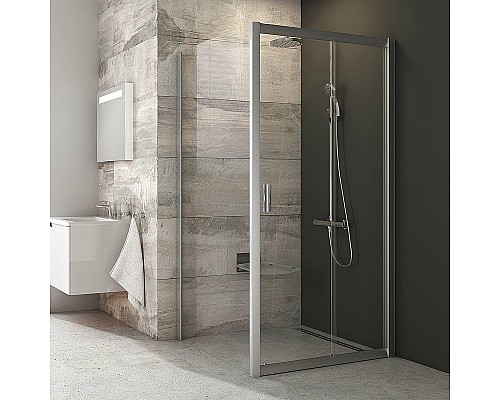 Душевая стенка Ravak Blix BLPS-90 9BH70C00ZH профиль блестящий стекло Графит