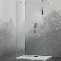 Душевая перегородка RGW Walk In WA-016 140 35101614-11 профиль Хром стекло прозрачное