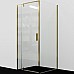 Душевой уголок WasserKRAFT Aisch 90x80 55P20 профиль Матовое золото стекло прозрачное