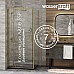 Душевой уголок WasserKRAFT Aisch 90x80 55P20 профиль Матовое золото стекло прозрачное