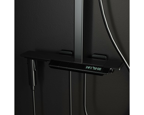 Душевая система RGW Shower Panels SP-35B 51140135-04 с термостатом Черная матовая