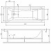 Каркас для ванны AM.PM Gem 160x70 W93A-160-070W-R Серый