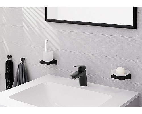 Смеситель для раковины Hansgrohe Logis 71077670 Черный матовый