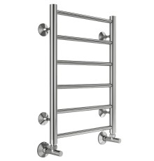 Водяной полотенцесушитель Terminus Аврора П6 400x600 4670078529879 Хром, нижнее подключение, G 1/2" ВР