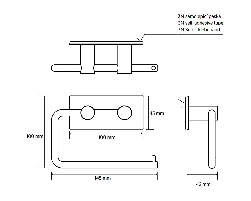 Держатель туалетной бумаги Bemeta Easy 163112221 Нержавеющая сталь полированная