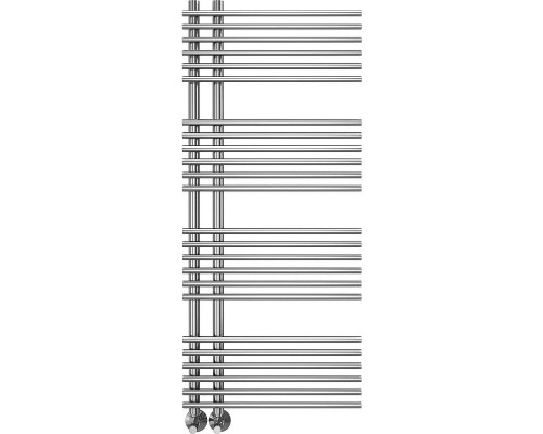 Водяной полотенцесушитель Terminus Астра П24 70х1200 4670078530509 Хром, нижнее подключение, G 1/2" ВР, с комплектом вентилей
