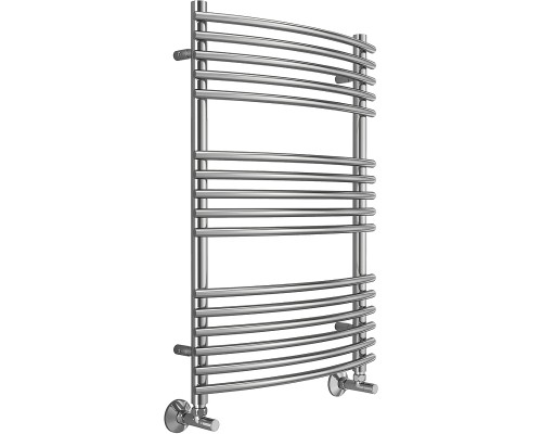 Водяной полотенцесушитель Terminus Марио П16 500х800 4670078530738 Хром, нижнее подключение, G 1/2" ВР, с комплектом вентилей