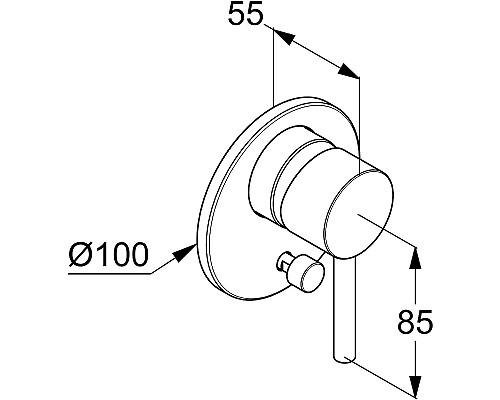 Душевая система Kludi Bozz 387363976 Черная матовая