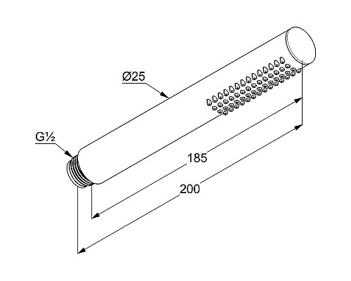 Душевая система Kludi Bozz 387363976 Черная матовая
