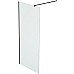 Душевая перегородка Reflection Walk in 100 RX200100CBL-13 профиль Черный матовый стекло прозрачное