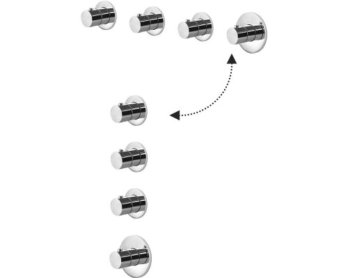 Смеситель для душа Paffoni Modular Box MDE019CR с термостатом Хром