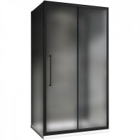 Душевой уголок Abber Schwarzer Diamant 120x90 профиль Черный стекло матовое