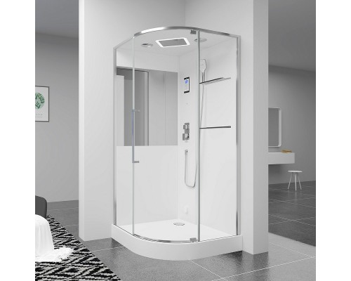 Душевая кабина Black&White Galaxy G8891 100х100 889100 с паром без гидромассажа