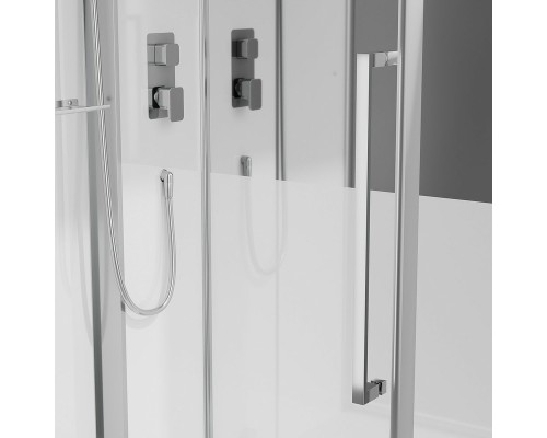 Душевая кабина Black&White Galaxy G8891 100х100 889100 с паром без гидромассажа