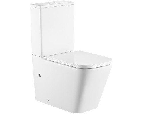 Унитаз компакт SantiLine SL-5028 Белый с бачком и сиденьем Микролифт