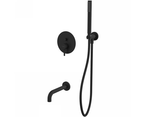 Смеситель для ванны Whitecross Y black YSET06BL Черный матовый