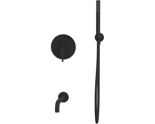 Смеситель для ванны Whitecross Y black YSET06BL Черный матовый