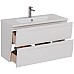 Тумба под раковину Lemark Miano 100 LM06M100T подвесная Белый глянец