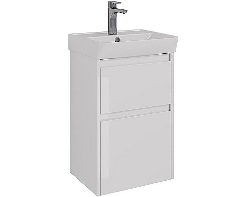 Тумба под раковину Lemark Combi 45 LM03C45T подвесная Белый глянец