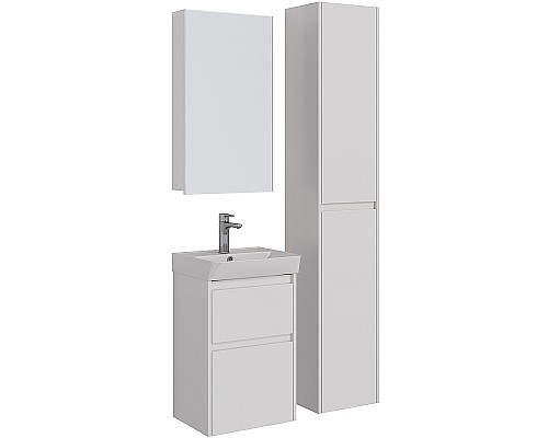 Тумба под раковину Lemark Combi 45 LM03C45T подвесная Белый глянец