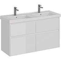 Тумба под раковину Lemark Combi 125 LM03C125T подвесная Белый глянец