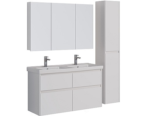 Тумба под раковину Lemark Combi 125 LM03C125T подвесная Белый глянец Тумба под раковину Lemark Combi 125 LM03C125T подвесная Белый глянец