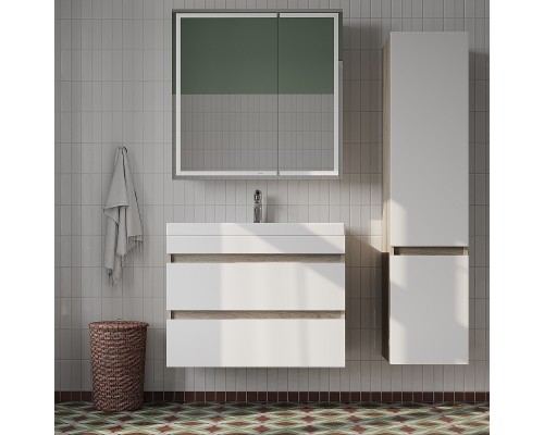 Зеркальный шкаф Iddis Zodiac 80 ZOD8000i99 с подсветкой Белый