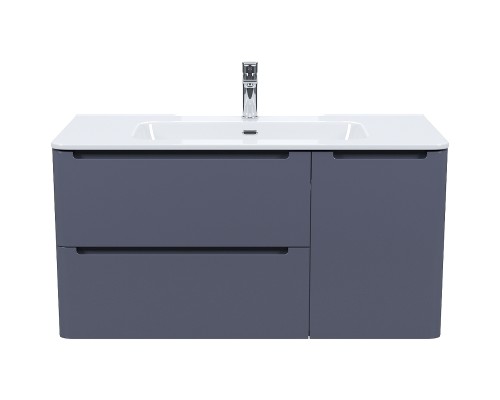 Тумба с раковиной Iddis Edifice 100 EDI10D0i95K подвесная Темно-серая