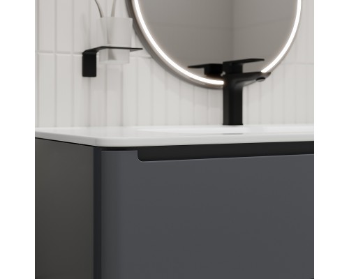 Тумба с раковиной Iddis Edifice 100 EDI10D0i95K подвесная Темно-серая